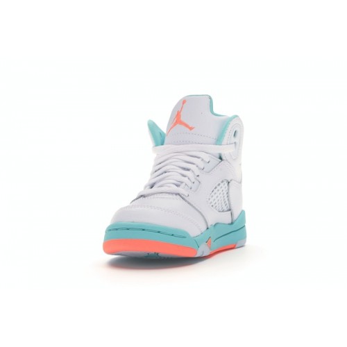 Air Jordan 5 Retro GP Light Aqua - детская сетка размеров