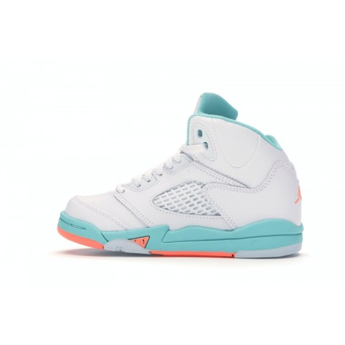 Air Jordan 5 Retro GP Light Aqua - детская сетка размеров