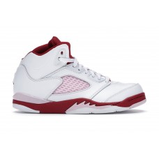 Детские кроссовки Jordan 5 Retro White Pink Red (PS)