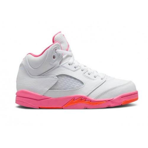 Кроссы Jordan 5 Retro WNBA Pinksicle Safety Orange (PS) - детская сетка размеров