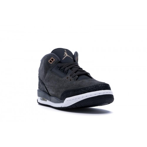 Кроссы Jordan 3 Retro Anthracite (GS) - подростковая сетка размеров