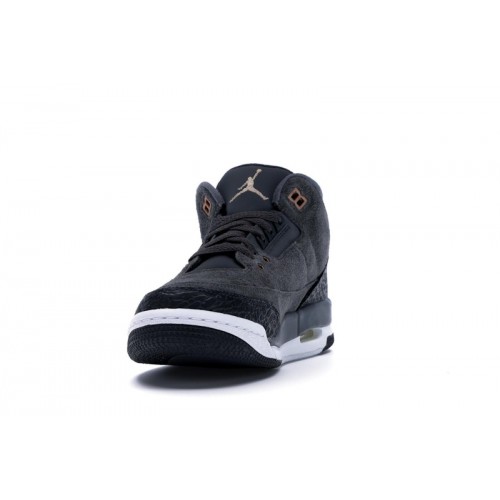 Кроссы Jordan 3 Retro Anthracite (GS) - подростковая сетка размеров
