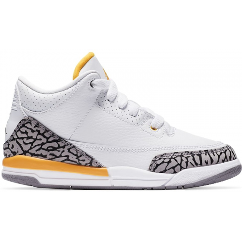 Кроссы Jordan 3 Retro Laser Orange (PS) - детская сетка размеров