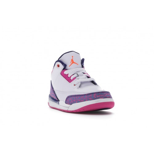 Кроссы Jordan 3 Retro Barely Grape (PS) - детская сетка размеров