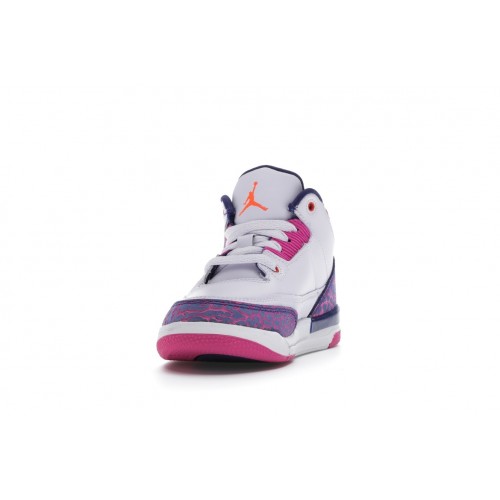 Кроссы Jordan 3 Retro Barely Grape (PS) - детская сетка размеров