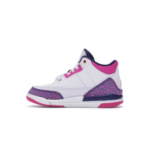 Кроссы Jordan 3 Retro Barely Grape (PS) - детская сетка размеров