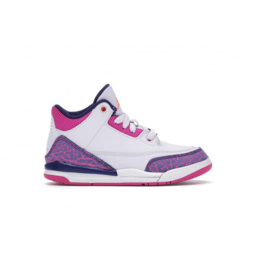 Кроссы Jordan 3 Retro Barely Grape (PS) - детская сетка размеров