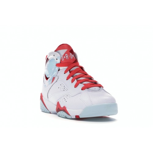 Кроссы Jordan 7 Retro Topaz Mist (GS) - подростковая сетка размеров