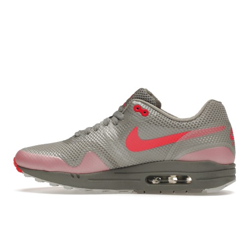 Кроссы Nike Air Max 1 Hyperfuse Premium Grey Solar Red - мужская сетка размеров