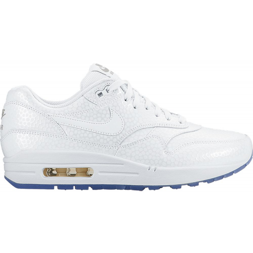 Кроссы Nike Air Max 1 White Metallic Silver Ice (W) - женская сетка размеров