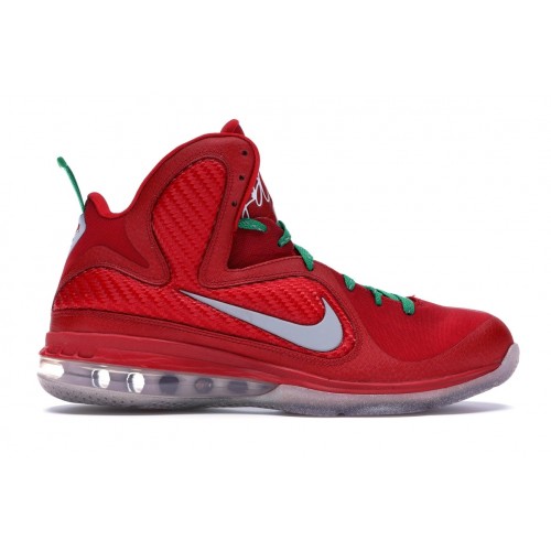 Кроссы Nike LeBron 9 Christmas - мужская сетка размеров