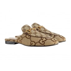 Gucci Princetown Slipper Jumbo GG Camel Canvas