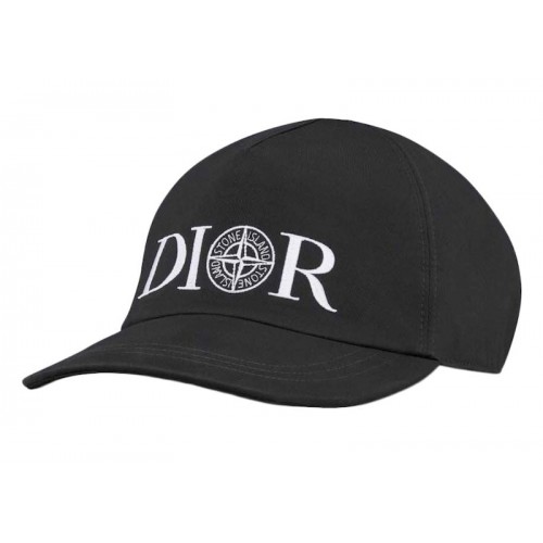 Dior x Stone Island Baseball Cap Black - мужская сетка размеров