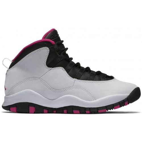 Кроссы Jordan 10 Retro Vivid Pink (GS) - подростковая сетка размеров