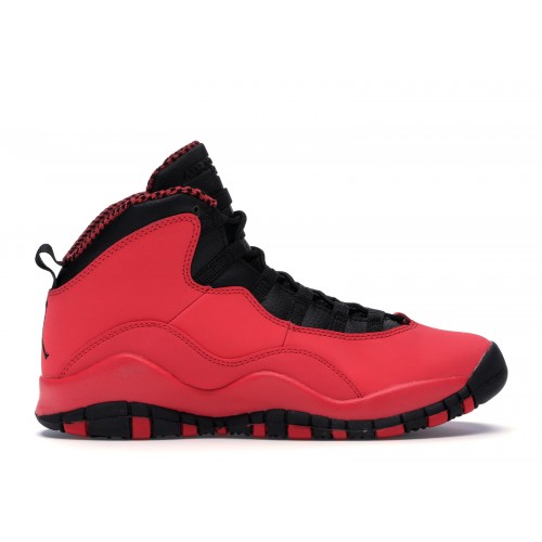 Кроссы Jordan 10 Retro Fusion Red (GS) - подростковая сетка размеров