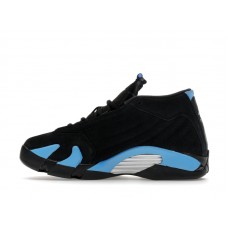 Подростковые Jordan 14 Retro Black University Blue (2026) (GS)