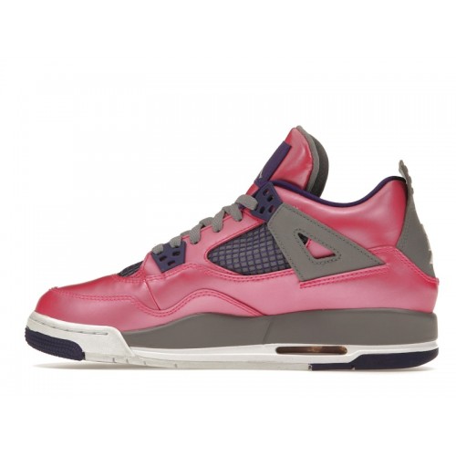 Кроссы Jordan 4 Retro Pink Foil (GS) - подростковая сетка размеров