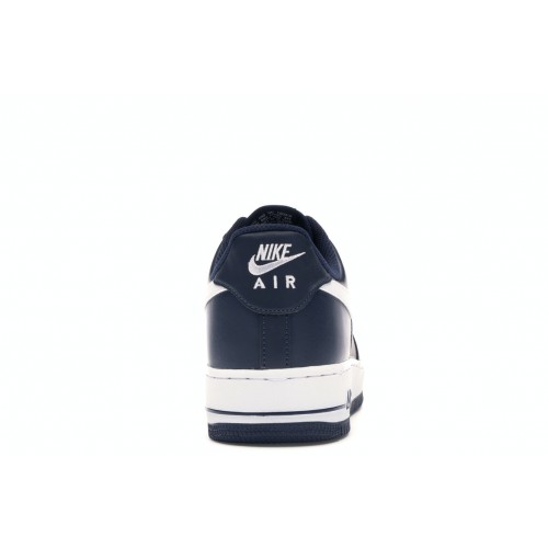 Кроссы Nike Air Force 1 Midnight Navy/White - мужская сетка размеров