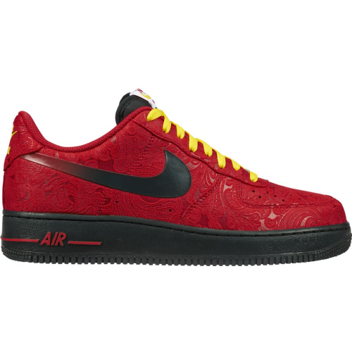 Кроссы Nike Air Force 1 Low Red Paisley - мужская сетка размеров