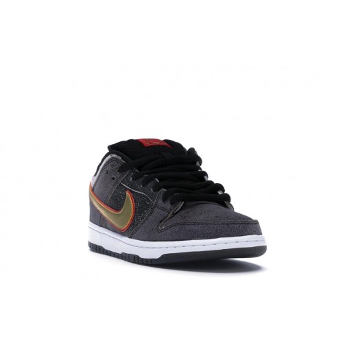 Кроссы Nike SB Dunk Low Beijing Metallic Gold - мужская сетка размеров