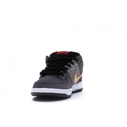 Кроссы Nike SB Dunk Low Beijing Metallic Gold - мужская сетка размеров
