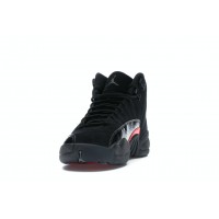 Подростковые кроссовки Jordan 12 Retro Black Rush Pink (GS)