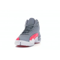 Подростковые кроссовки Jordan 12 Retro Wolf Grey Racer Pink (GS)