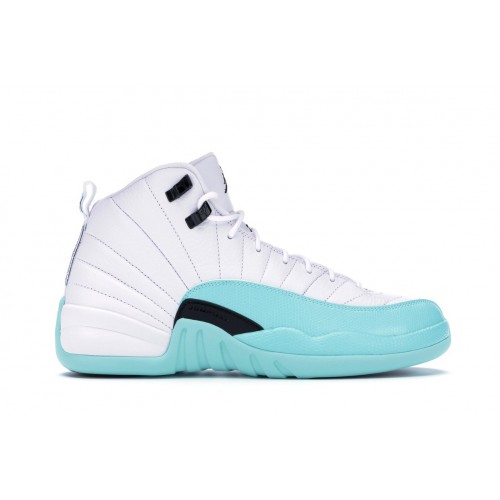 Кроссы Jordan 12 Retro Light Aqua (GS) - подростковая сетка размеров