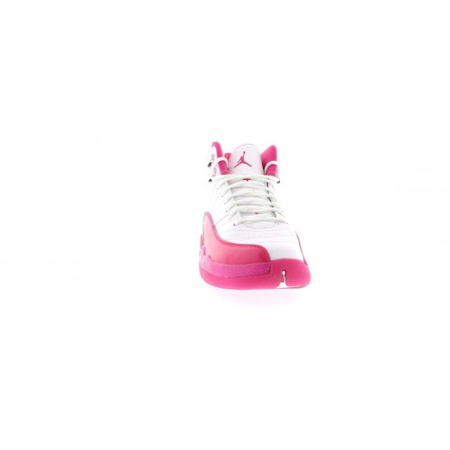 Кроссы Jordan 12 Retro Dynamic Pink (GS) - подростковая сетка размеров