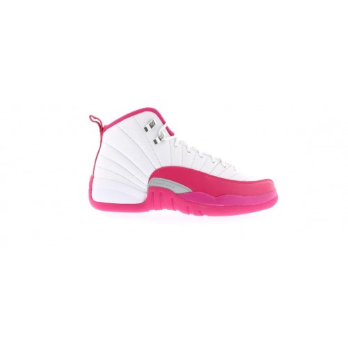 Кроссы Jordan 12 Retro Dynamic Pink (GS) - подростковая сетка размеров