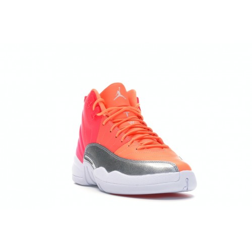 Кроссы Jordan 12 Retro Sunrise (GS) - подростковая сетка размеров