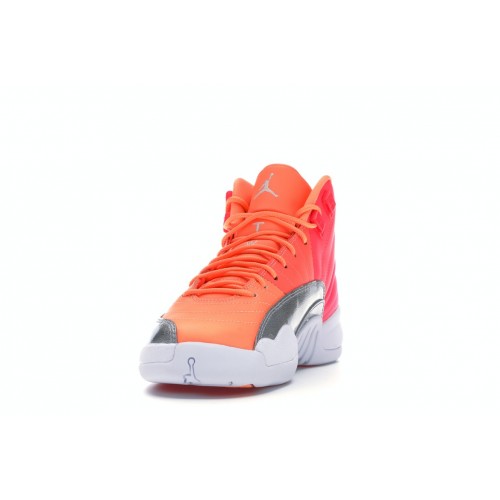 Кроссы Jordan 12 Retro Sunrise (GS) - подростковая сетка размеров