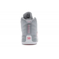 Детские кроссовки Jordan 12 Retro Wolf Grey Racer Pink (PS)