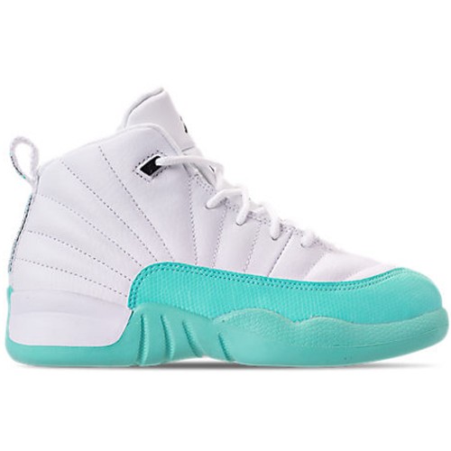 Кроссы Jordan 12 Retro Light Aqua (PS) - детская сетка размеров
