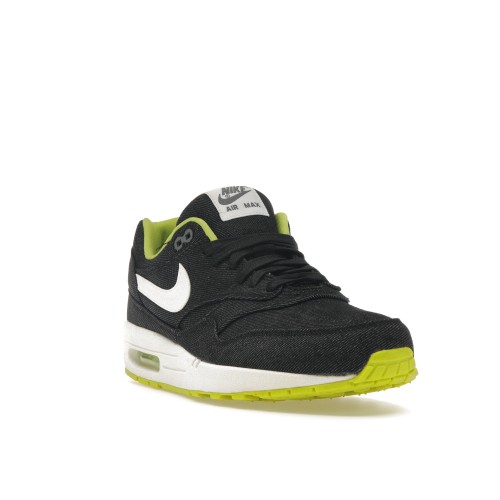 Кроссы Nike Air Max 1 Black Denim Cyber - мужская сетка размеров