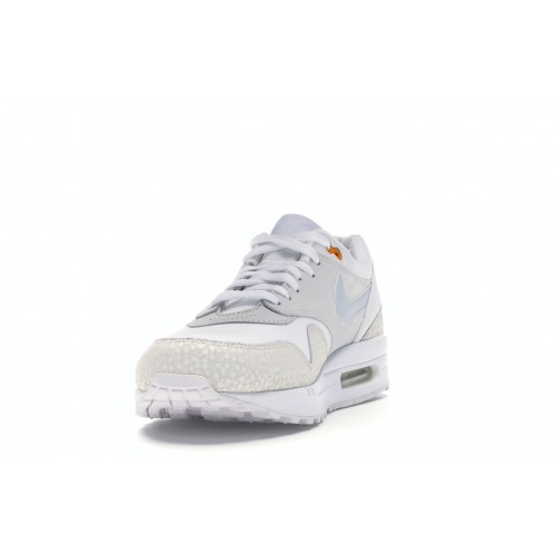 Кроссы Nike Air Max 1 White Kumquat - мужская сетка размеров