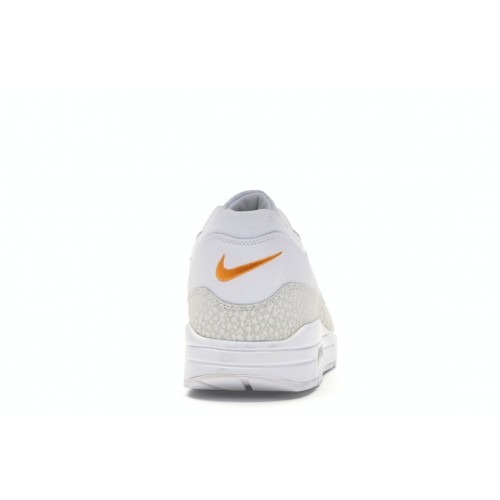 Кроссы Nike Air Max 1 White Kumquat - мужская сетка размеров