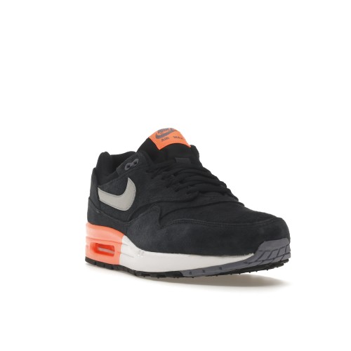 Кроссы Nike Air Max 1 Dark Obsidian Atomic Orange - мужская сетка размеров