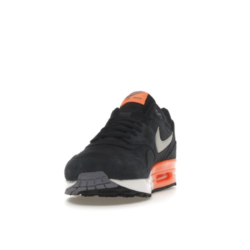 Кроссы Nike Air Max 1 Dark Obsidian Atomic Orange - мужская сетка размеров