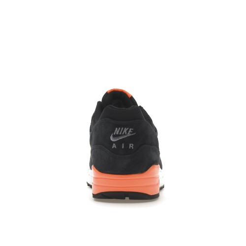 Кроссы Nike Air Max 1 Dark Obsidian Atomic Orange - мужская сетка размеров