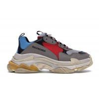 Кроссовки Balenciaga Triple S Grey Red Blue (2018 Reissue)