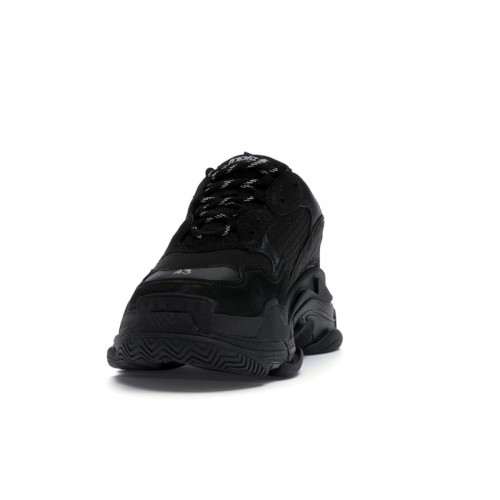 Кроссы Balenciaga Triple S Triple Black (2018 Reissue) (Nondistressed) - мужская сетка размеров