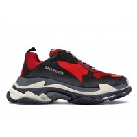 Кроссовки Balenciaga Triple S Red Black (Pre-Distressed)