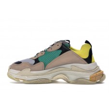 Кроссовки Balenciaga Triple S Beige Green Yellow (2018 Reissue)