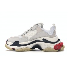 Женские кроссовки Balenciaga Triple S White Red (W)