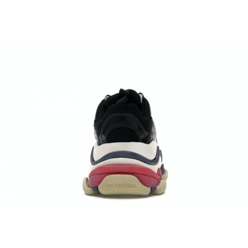 Кроссы Balenciaga Triple S Black White Red (2018 Reissue) - мужская сетка размеров