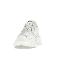 Женские Balenciaga Triple S Allover Logo White (W)