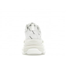 Женские Balenciaga Triple S Allover Logo White (W)