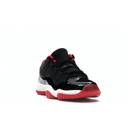 Кроссы Jordan 11 Retro Low Bred (GS) - подростковая сетка размеров