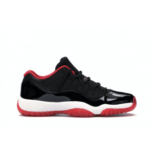 Кроссы Jordan 11 Retro Low Bred (GS) - подростковая сетка размеров